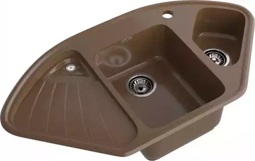 Мойка CORNER GF-C1040E терракот