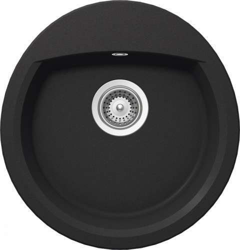 Мойка  Eclipse 45  Cristalite, корз.клапан, 470х490, оникс