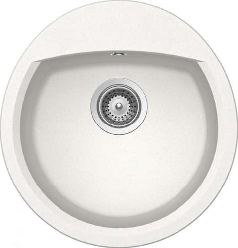 Мойка  Eclipse 45  Cristalite, корз.клапан, 470х490, альпина