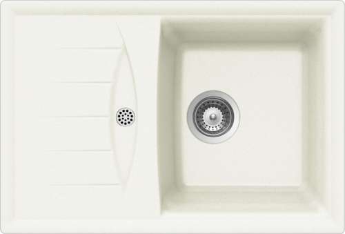 Мойка  Genius 45D Small (D-100S)  Cristalite, 680x460, альпина