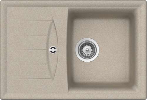 Мойка  Genius 45D Small (D-100S)  Cristalite, 680x460, саббиа