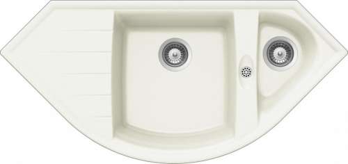 Мойка  Genius 90С (С-150)  Cristalite, 1113x520, альпина