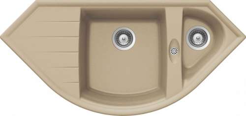 Мойка  Genius 90С (С-150)  Cristalite, 1113x520, лунный камень