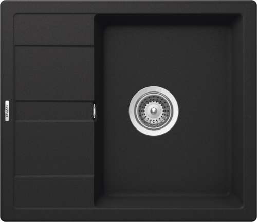 Мойка  Optima 45D  Cristalite, 580х500, оникс