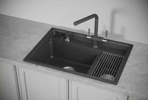 Мойка Гранула KS-7302 черный