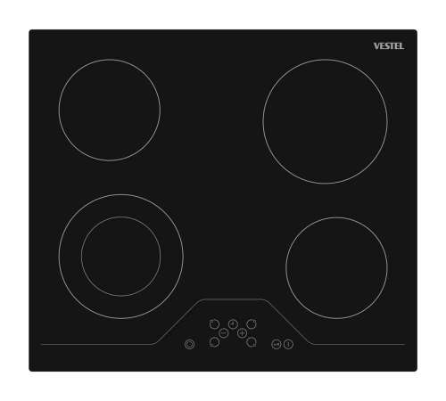 Электрическая варочная поверхность VESTEL  EHH 64 BL