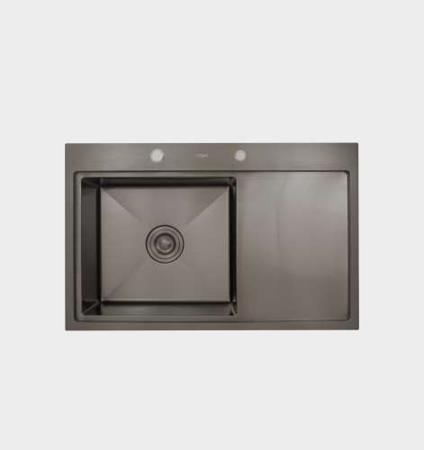 Мойка для кухни Hoffger 7850 Black (левая чаша)