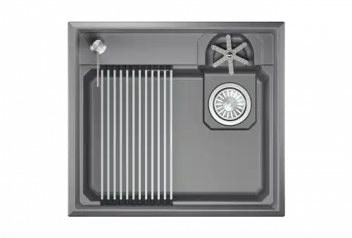 Мойка для кухни Granula Kitchen Space Rinzer 5807R алюминиум