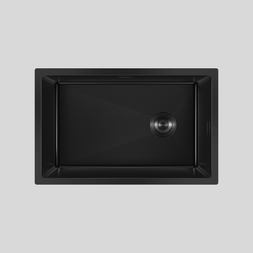 Мойка для кухни Hoffger 6844T Black (Чёрная)(соты) 