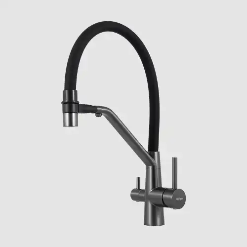 Смеситель для кухни Hoffger Mona 420 Black (Чёрный)